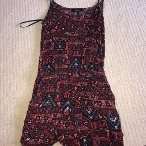Aztec printed romper